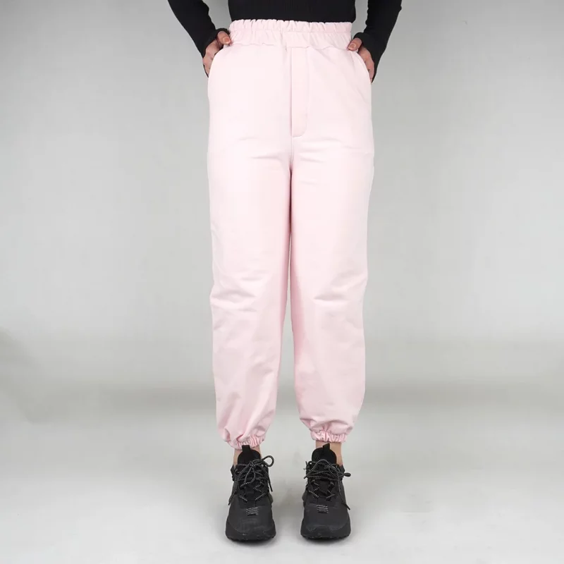 شلوار زنانه ساده کمر و دم پا کش