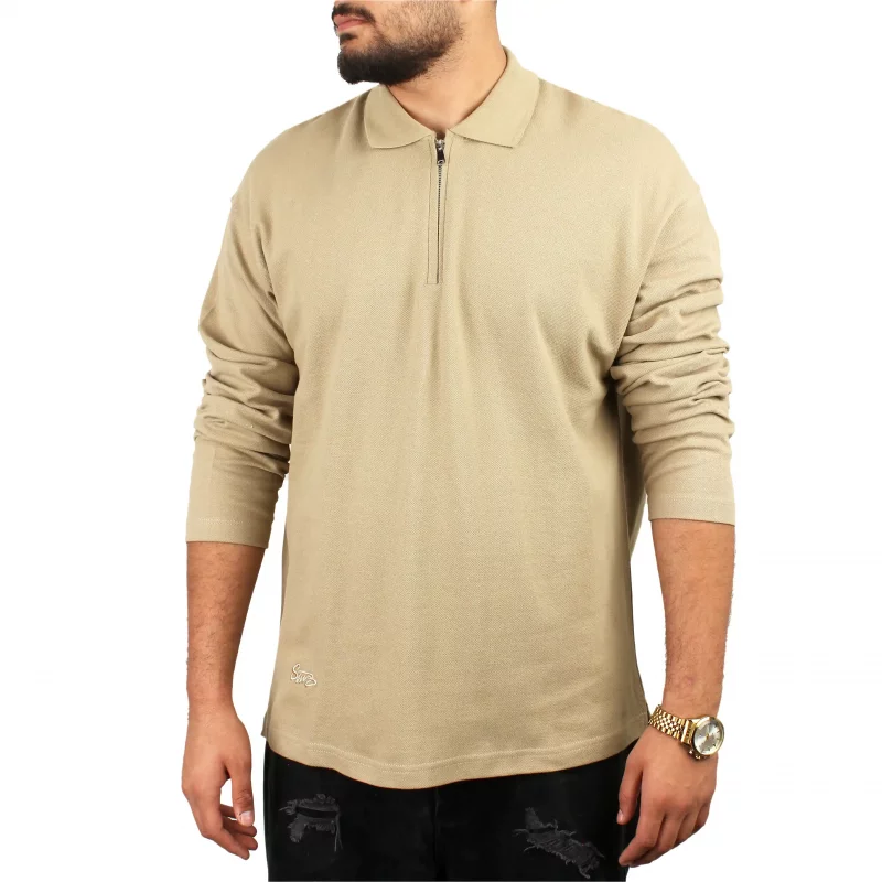 تیشرت نیم زیپ مردانه ورناس