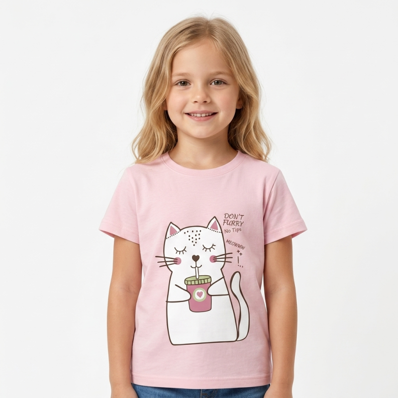 تی‌شرت آستین کوتاه دخترانه