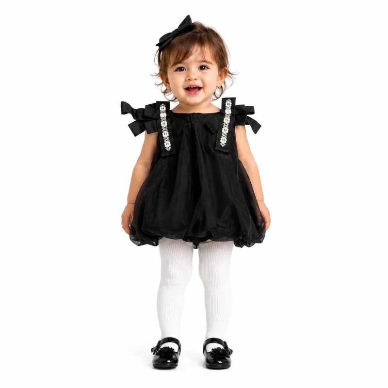 پیراهن دخترانه مشکی Elegant Dress