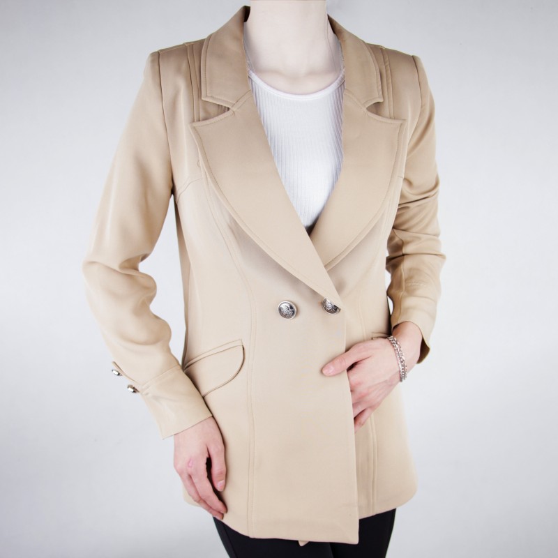 کت پاییزه زنانه مدل یقه انگلیسی از برند مازراتی