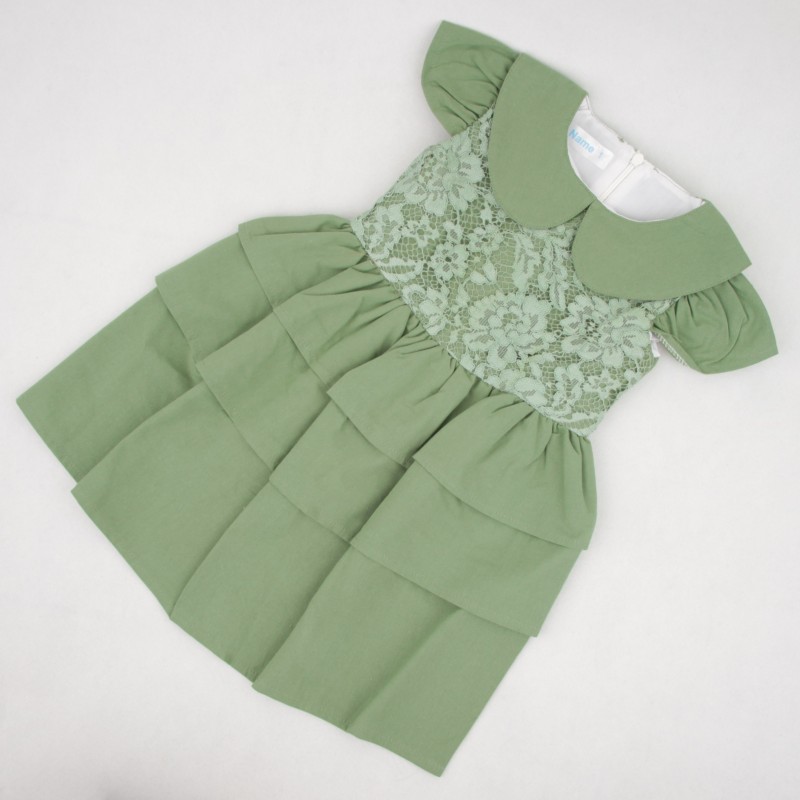 سارافون دخترانه دامن چین دار برند TIP