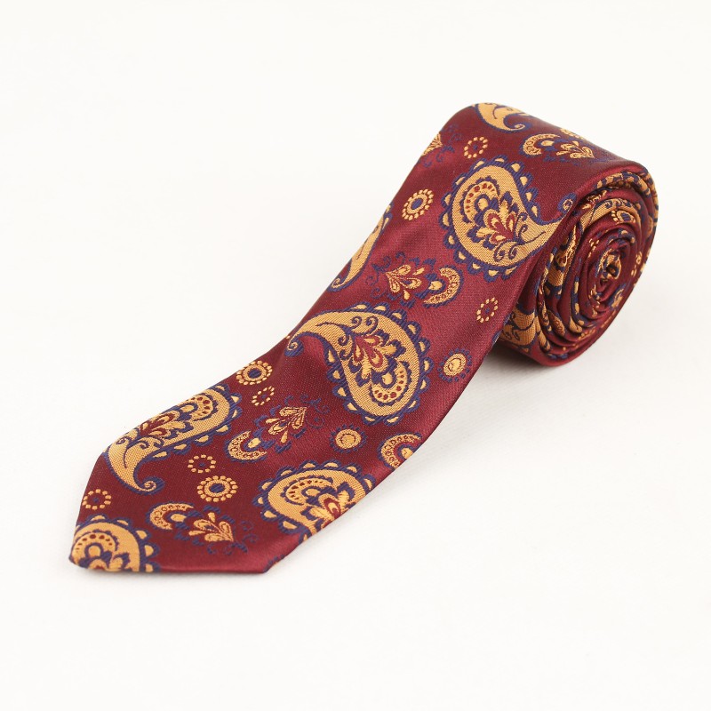 کروات مردانه دو لایه بته جقه زرشکی  PIEXXO BUTTI