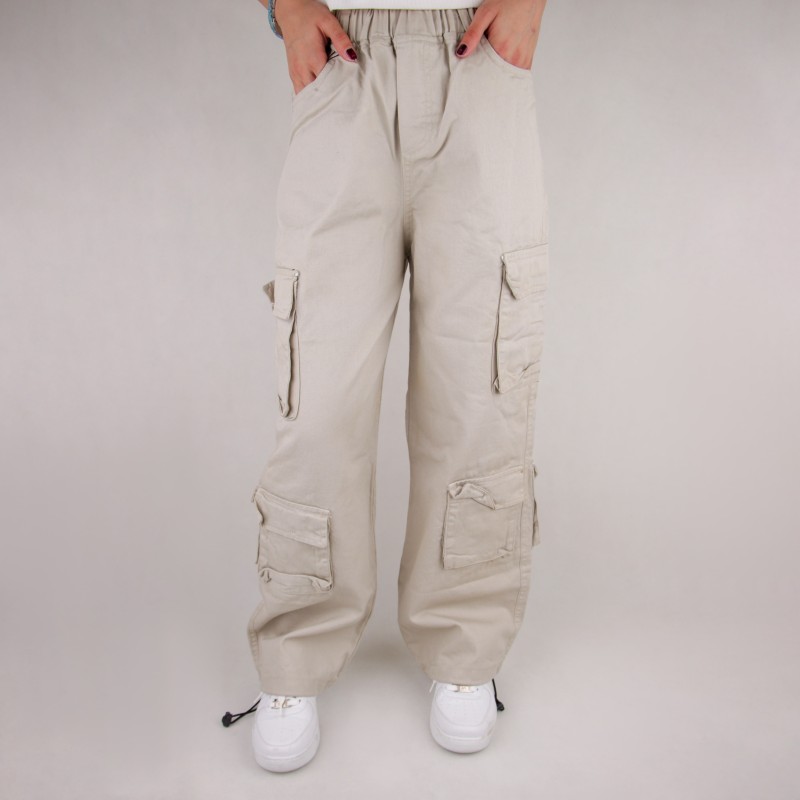 شلوار کارگو زنانه دخترانه شیش جیب