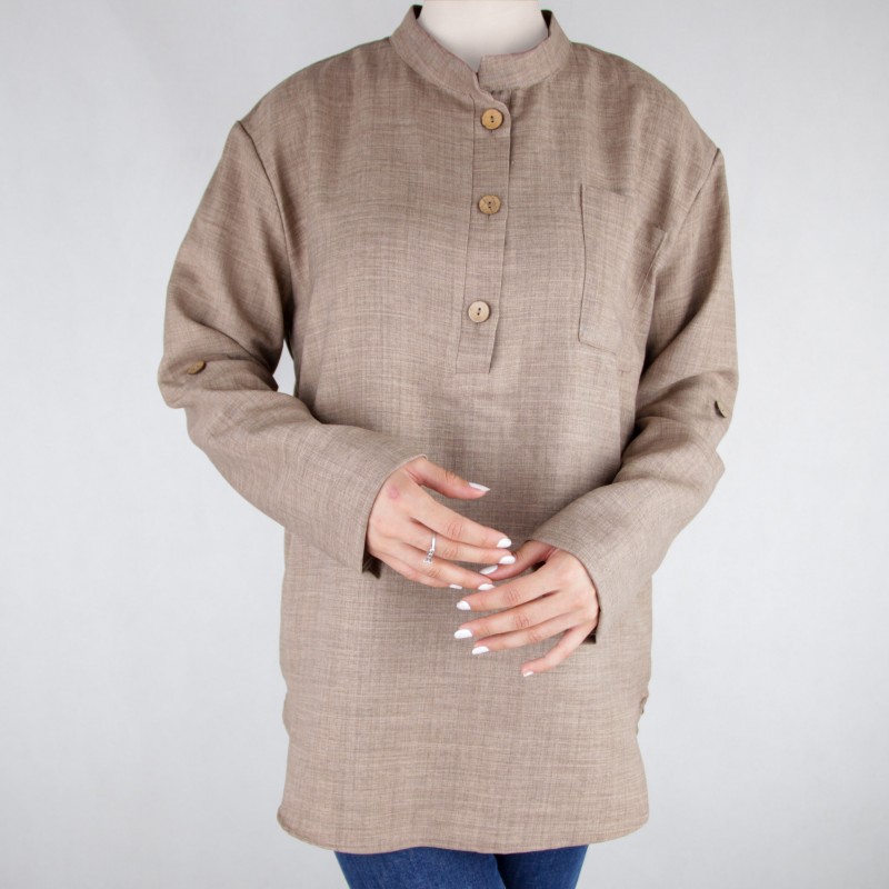 شومیز زنانه جلو بسته دکمه دار kolion