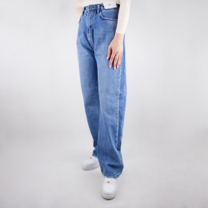 شلوار زنانه جین پر بگ zara