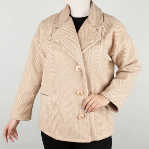 پالتو زنانه پشمی دکمه دار نیزل nizel