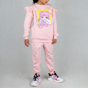 ست دخترانه نوشته دار طرح happy