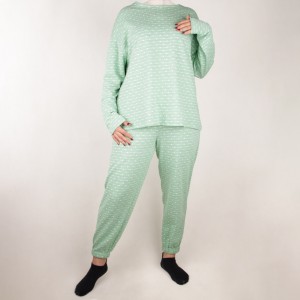 ست زنانه بلوز و شلوار طرح خال خال