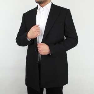 پالتو پاییزه مردانه از برند score miohail مشکی