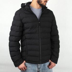 کاپشن مردانه کلاه دار ‌دوخت پفی