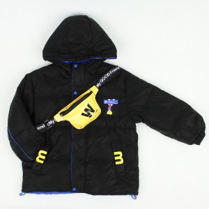 کاپشن بچه گانه دارای بگ بادی  طرح میک موز