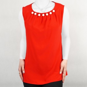 تاپ زنانه بنددار مروارید