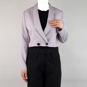 کت کراپ زنانه دو دکمه نیزل