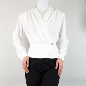 شومیز زنانه دکمه دار یقه هفت نیزل