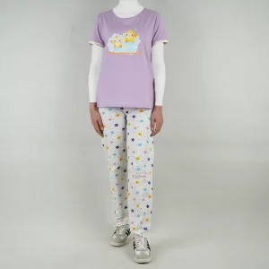 ست زنانه  تیشرت و شلوار طرح ستاره