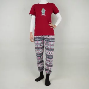 ست زنانه  تیشرت و شلوار کاکتوس