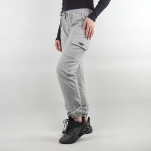 شلوار ضخیم کمر کش طوسی