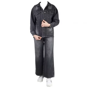 ست کت شلوار جین بچه گانه | ست کت شلوار جین دخترانه