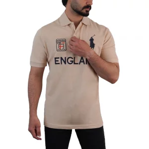 تیشرت مردانه ENGLAND رنگ کرم