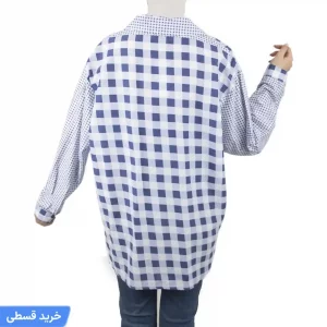 شومیز  چهار خانه یقه مردانه