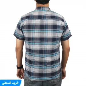 پیراهن چهارخانه استین کوتاه