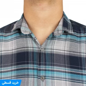 پیراهن چهارخانه استین کوتاه