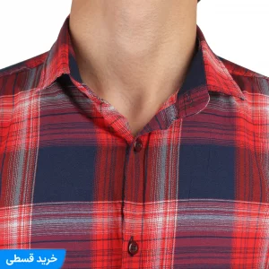 پیراهن چهارخانه استین کوتاه مردانه