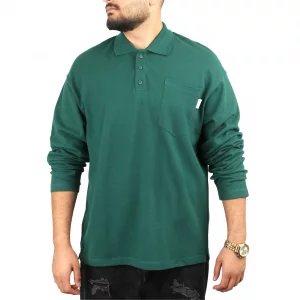 بلوز  مردانه سایز بزرگ ساده جیب دار