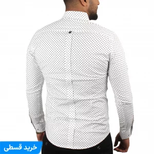 پیراهن مردانه خال خالی 90+