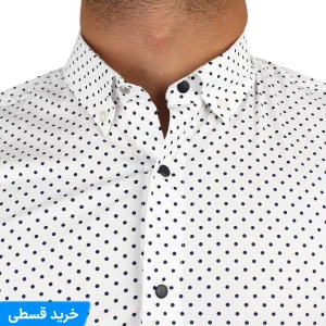 پیراهن مردانه خال خالی 90+