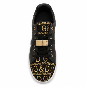 کتونی زنانه اسپرت مشکی طلایی D&G (های کپی)