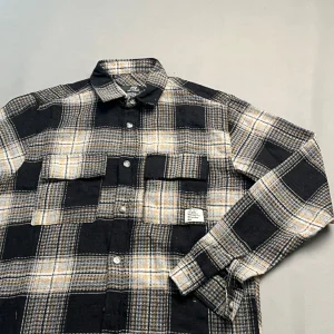 پیراهن پاییزه مردانه  چهارخانه مدل classic Black line