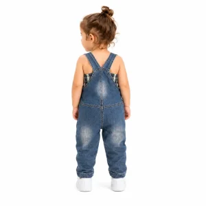 سرهمی جین دخترانه Denim Overalls