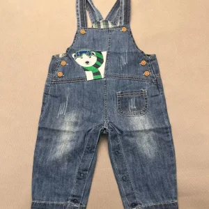 سرهمی جین دخترانه Denim Overalls
