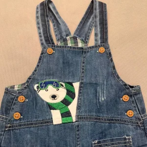 سرهمی جین دخترانه Denim Overalls