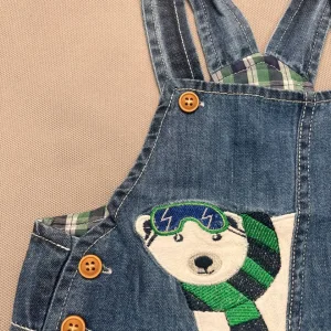 سرهمی جین دخترانه Denim Overalls