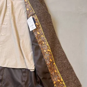 پالتو مردانه بافت‌دار دو دکمه با برش کلاسیک