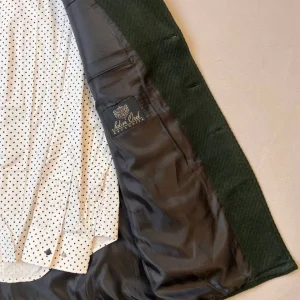 پالتو مردانه سه دکمه سبز