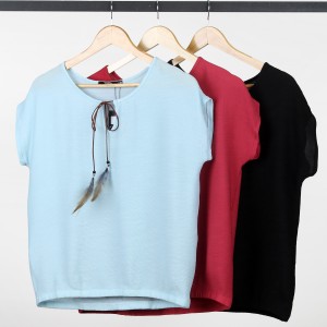 شومیز زنانه  آستین کوتاه