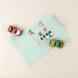 تیشرت دخترانه طرح پروانه