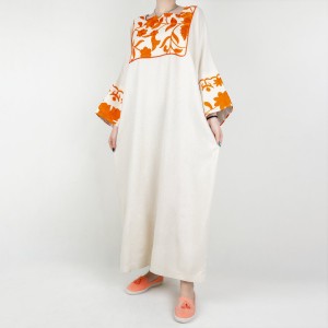 کفتان زنانه طرح گل و برگ