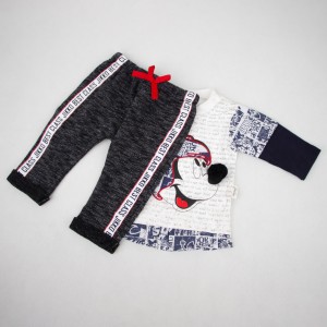 ست دورس و شلوار طرح میکی موس