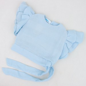 شومیز دخترانه بیسکوئيتی نخی برند TIP