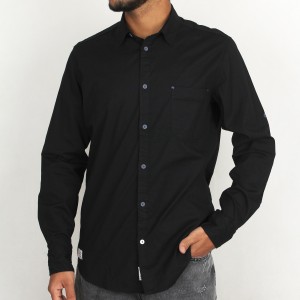 پیراهن مردانه از برند riv/sd n در طرح مشکی جیب دار