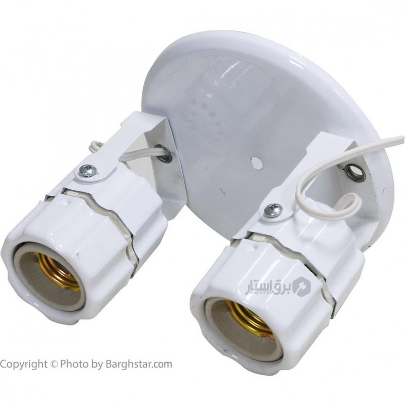 پایه چراغ سقفی سینی دو شعله