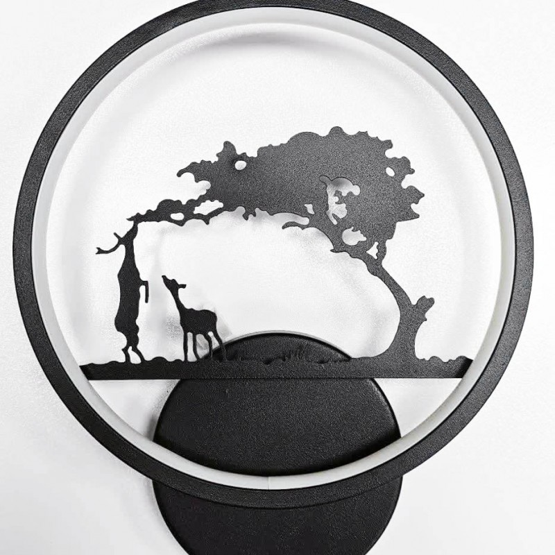 چراغ دیواری (شب خواب ) دکوراتیو طرح آهو (منظره)