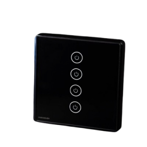 کلید لمسی چهار پل فراهوش | کنترل چهار مدار روشنایی