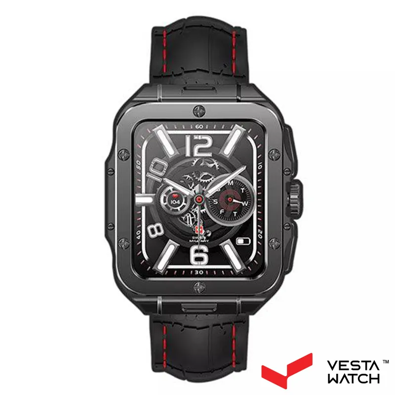 ساعت مچی هوشمند سوئیس میلیتاری SWISS MILITARY مدل SM-ALPS2-GMFRAME/BKCILICONST