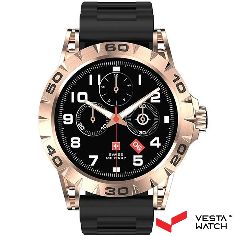 ساعت مچی هوشمند سوئیس میلیتاری SWISS MILITARY مدل SM-WCH-DOM2-S-RGBLK